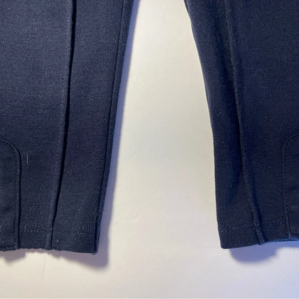 Janie And Jack 2T Button Cuff Knit Pants Leggings‎ Navy W/ Gold Buttons